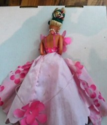 barbie pink flowers back
